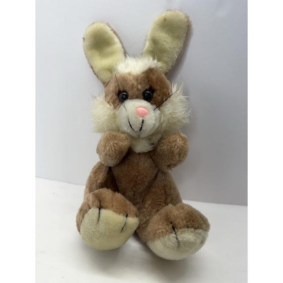 Vintage 1980 Wallace Berrie & Co Bunny Plush #512 Brown Bunny With