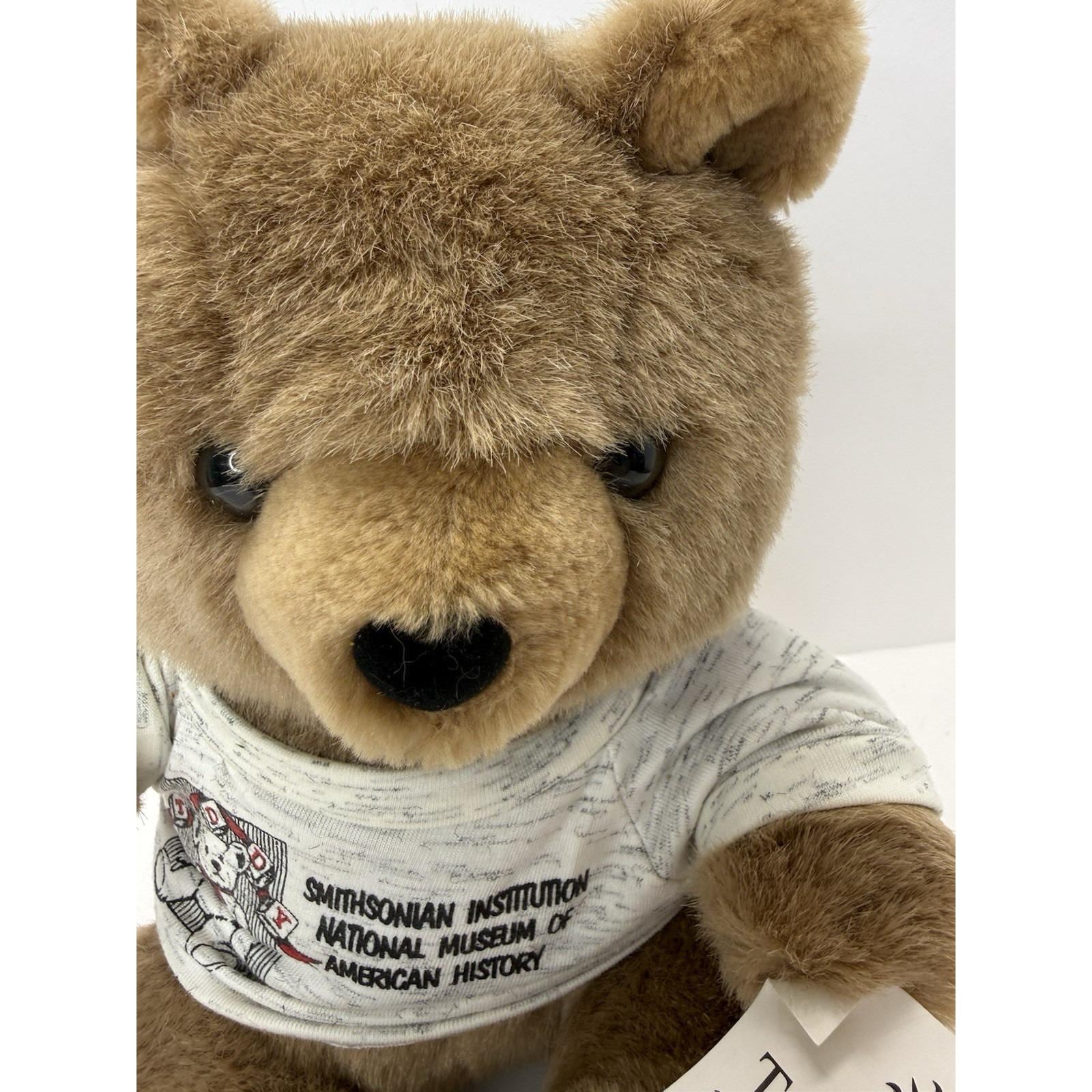 Vintage Plush Teddy Bear Smithsonian Institution Stuffed Animal