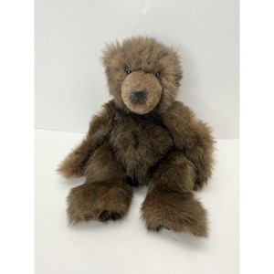 Russ Berrie Timber The Grizzly Bear Plush 12&quot; Brown Teddy Bear Stuffed Animal