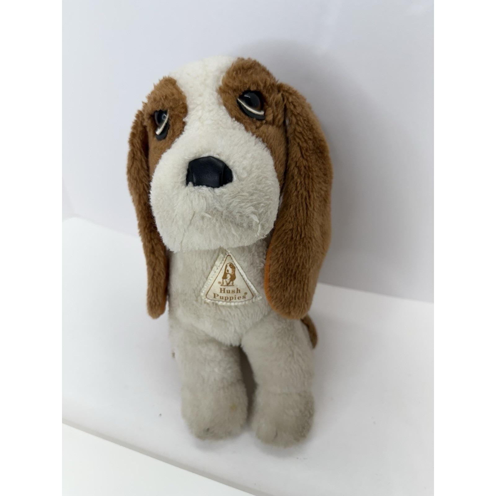 Vintage Hush Puppies Plush Sad Eyes Basset Hound Puppy Dog 11
