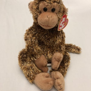 Ty Beanie Babies Choice Of Monkey and Sloth Gizmo, Bananas, Schweetheart, Congo, Bongo, Bonsai, Slowpoke, Virunga Bonsai the Monkey