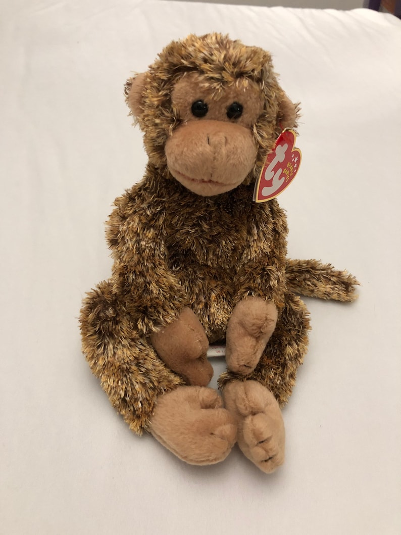 Ty Beanie Babies Choice Of Monkey and Sloth Gizmo, Bananas, Schweetheart, Congo, Bongo, Bonsai, Slowpoke, Virunga Bonsai the Monkey