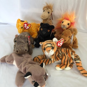 Ty Beanie Babies Choice Of Wild Animals Group 3