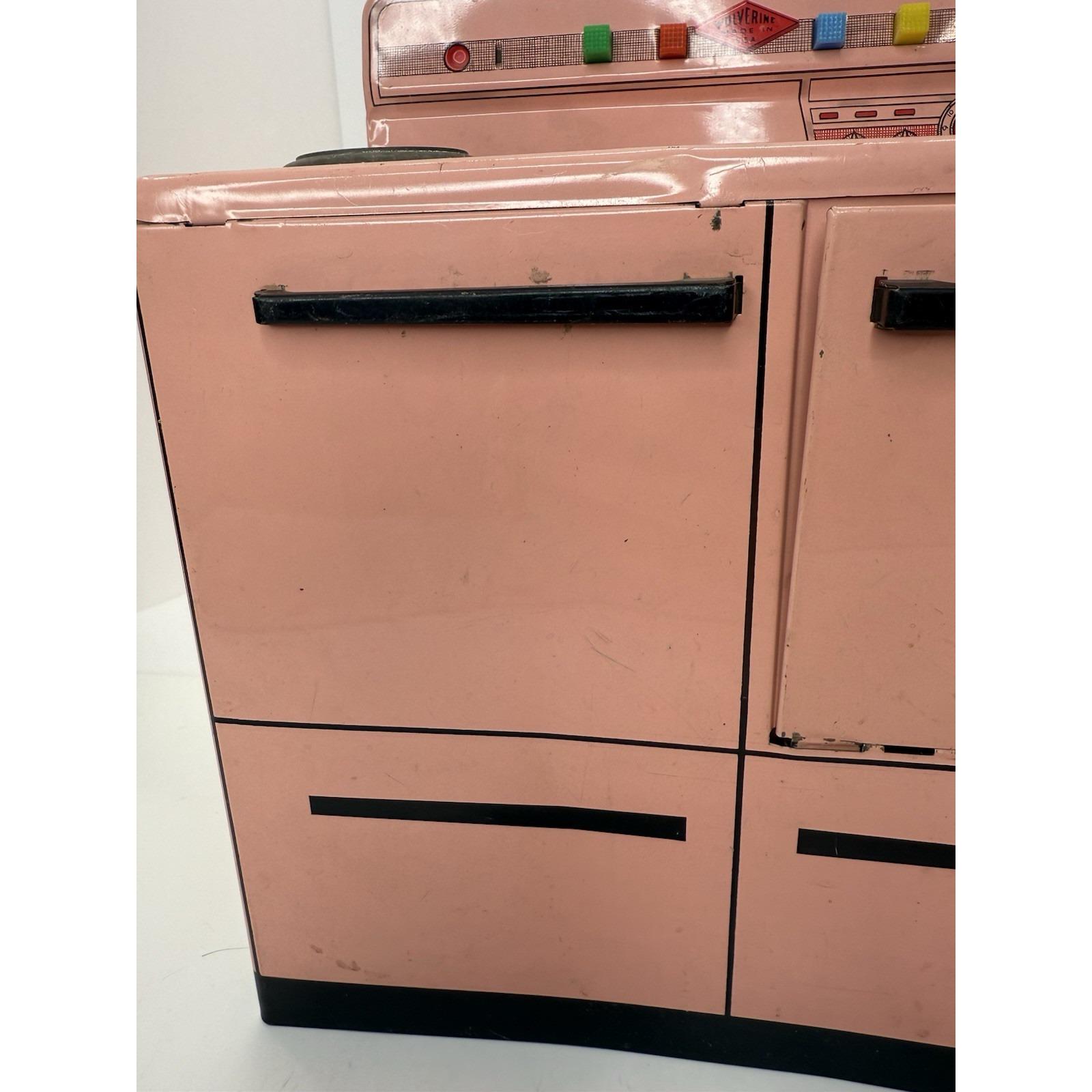 Vintage 1950s Wolverine Tin Litho Metal Pink Toy Kitchen Stove - Etsy