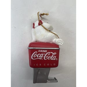 Vintage Lot of 4 Coca Cola Christmas Ornaments Polar Bear Jukebox ...