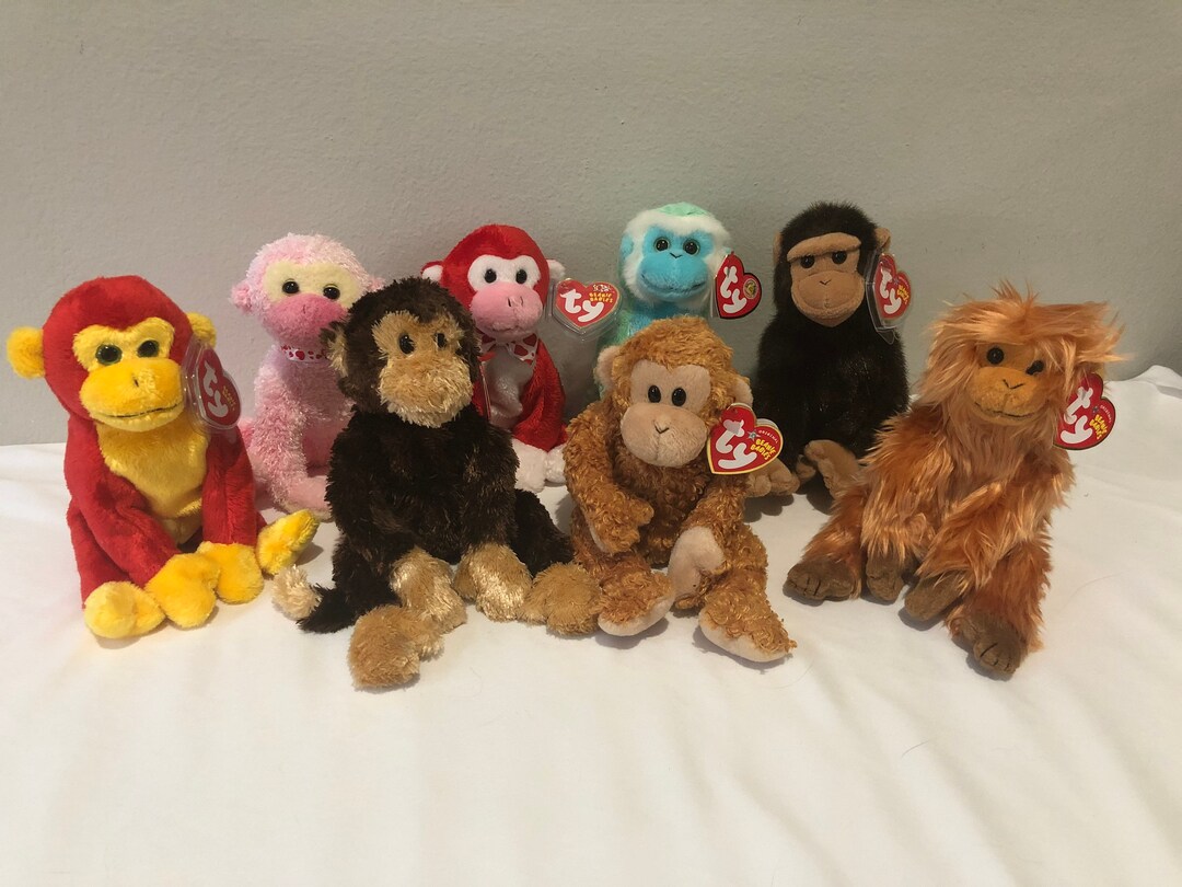 Ty Beanie Babies Choice of Monkeys Etsy