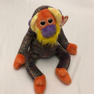 Ty Beanie Babies Choice Of Monkey and Sloth Gizmo, Bananas, Schweetheart, Congo, Bongo, Bonsai, Slowpoke, Virunga image 3