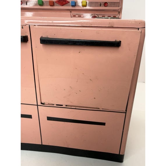 Vintage 1950s Wolverine Tin Litho Metal Pink Toy Kitchen Stove - Etsy