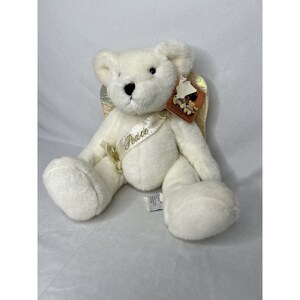 Dakin White Angel Teddy Bear With Tag Stuffed Plush 10” Christmas Holiday