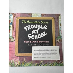 The Berenstain Bears Lot of 4 Books. Vintage Trouble at School in the ...