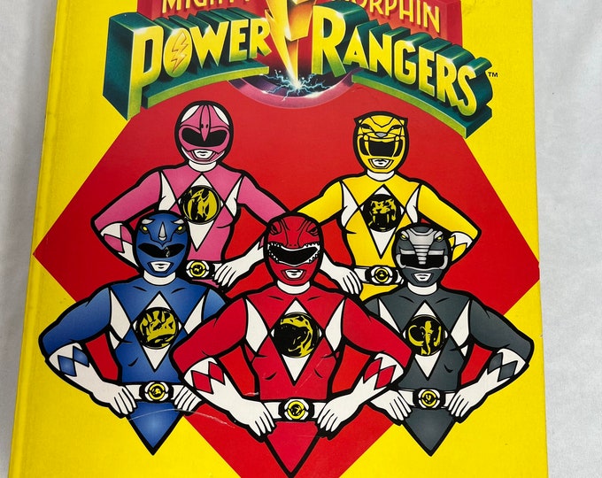 Vintage Mighty Morphin Power Rangers Colossal Coloring Activity Book