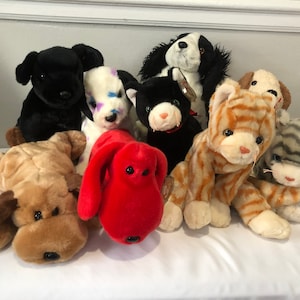 Ty Beanie Buddies Choice of Dogs and Cats