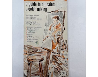 A Guide To Oil Painting & Color Mixing Vintage 1962 Grumbacher Artists Handbook