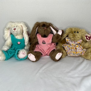 Ty Attic Treasures Choice of 9” Bunny Rabbit, Ivy, Rose, Shelby