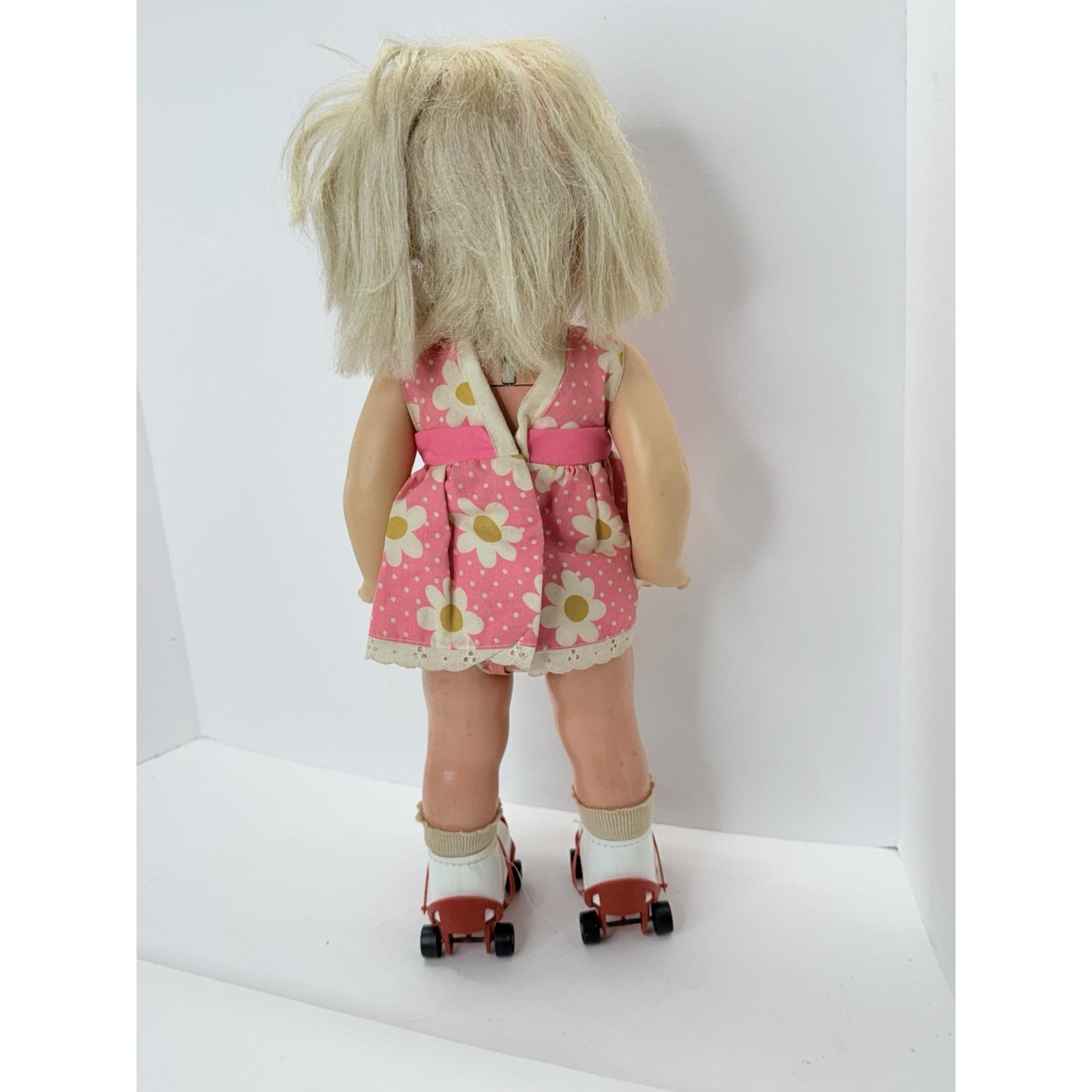 Baby First Step 1964 the Walking Doll by Mattel Mid Flower Dress