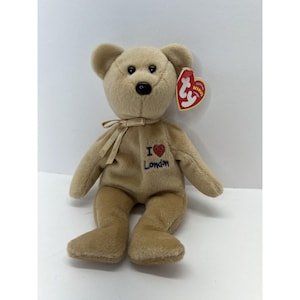 TY Beanie Baby London the Bear I Love London - UK Exclusive With Tags 9 Inch