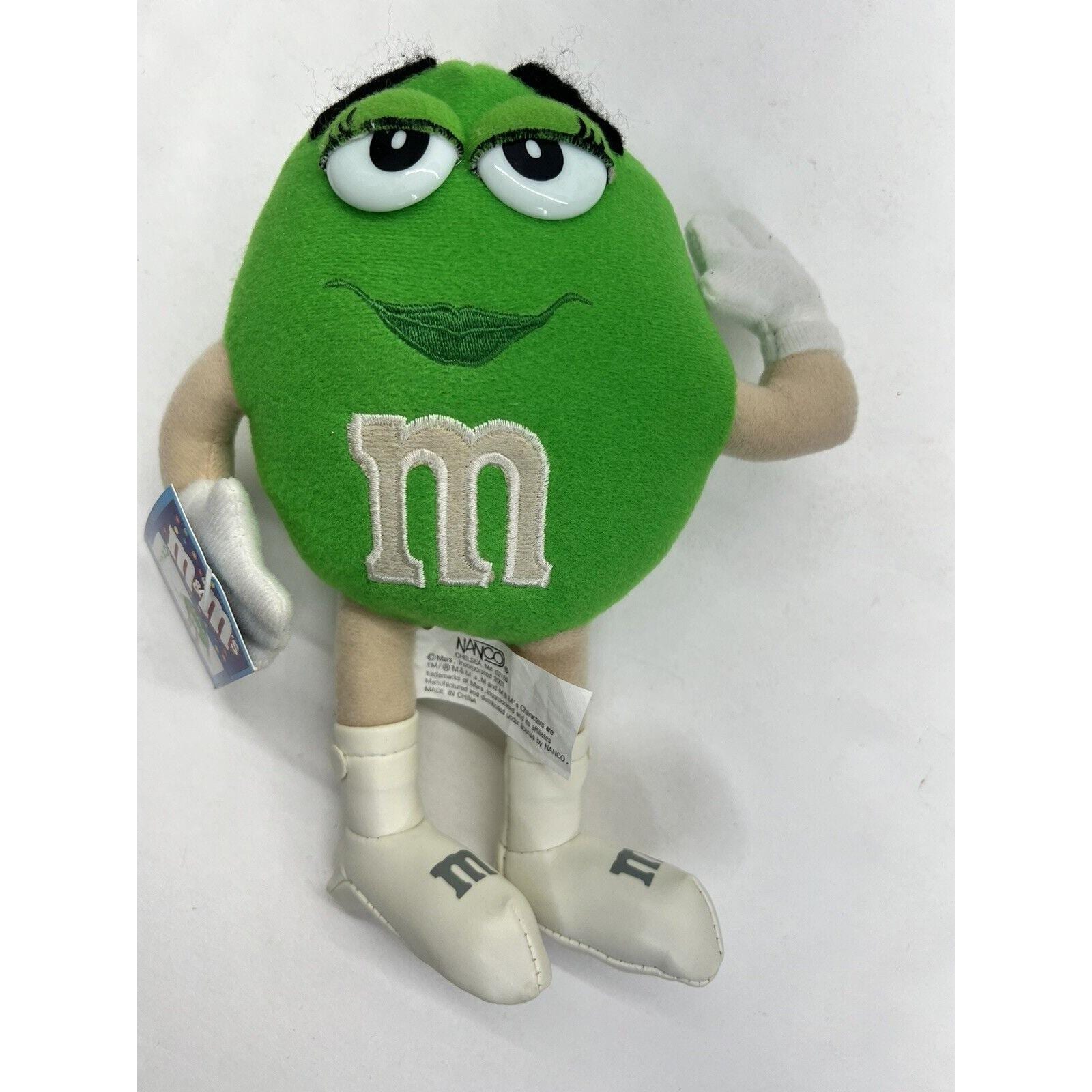 Vintage M&ms Lot of 3 Green Plush Toys Stuffed Cowgirl Bag Clip