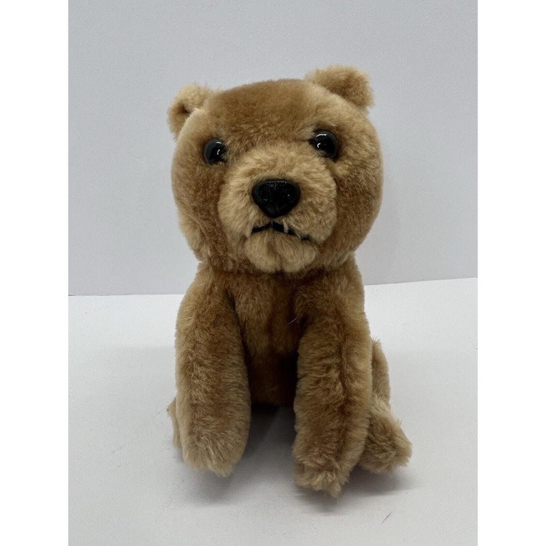 Dakin Vintage Brown Teddy Bear Plush 1980 Stuffed Animal Nutshells