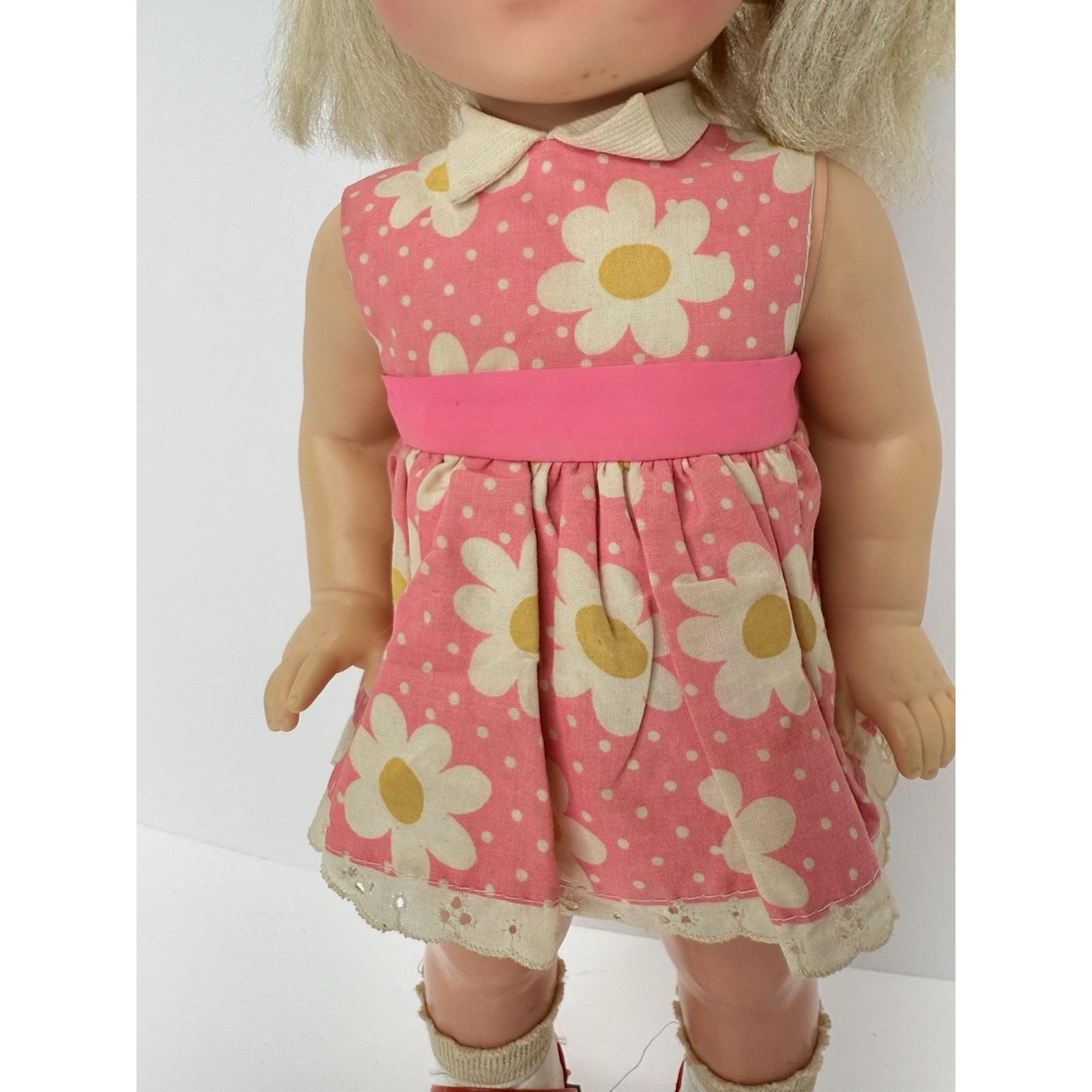 Baby First Step 1964 the Walking Doll by Mattel Mid Flower Dress