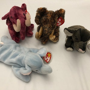 Ty Beanie Babies Choice of Elephants