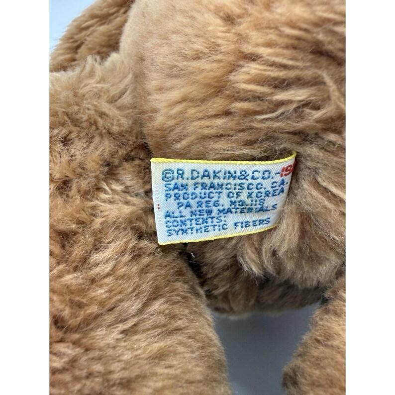 Vintage Dakin Teddy Bear Plush Stuffed Animal Brown Jointed 1981 Korea ...
