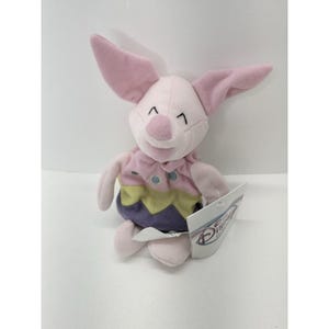 Disney Store Winnie The Pooh Easter Egg Piglet Mini Bean Bag Plush 8” With Tag