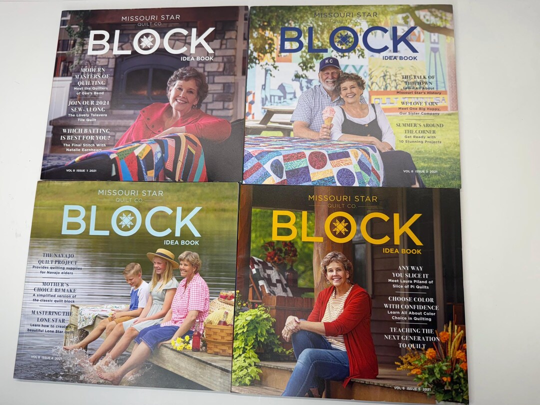 Missouri Star Quilt Co Block Magazines 2021 Volume 8 Idea Books Lot of ...