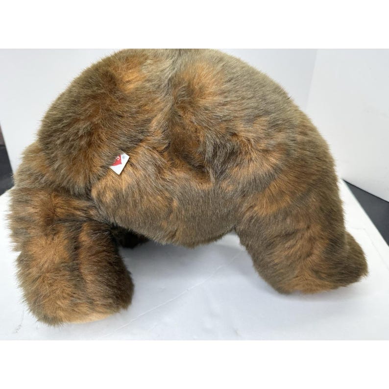 Ty Large Mcgee Brown Teddy Bear 18" Plush Red Bow Vintage Stuffed Toy ...