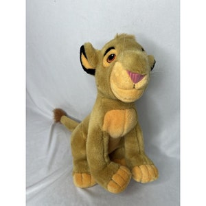 Vintage 90s Disney Store The Lion King Young Simba Plush 14 Inch Stuffed Animal