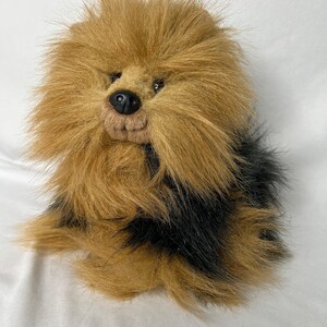 Vintage Ty Classic 10” Yorkie Dog Plush named Yappy. No tag or ribbon in hair