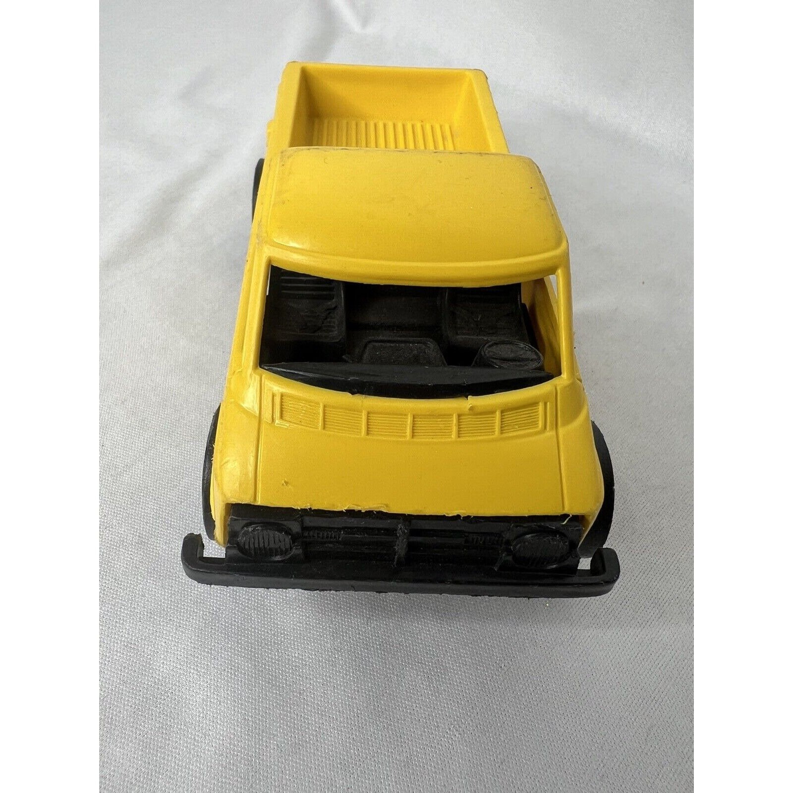 Vintage Strombecker Pickup Truck Yellow Plastic Toy Car Made in  display picture 1