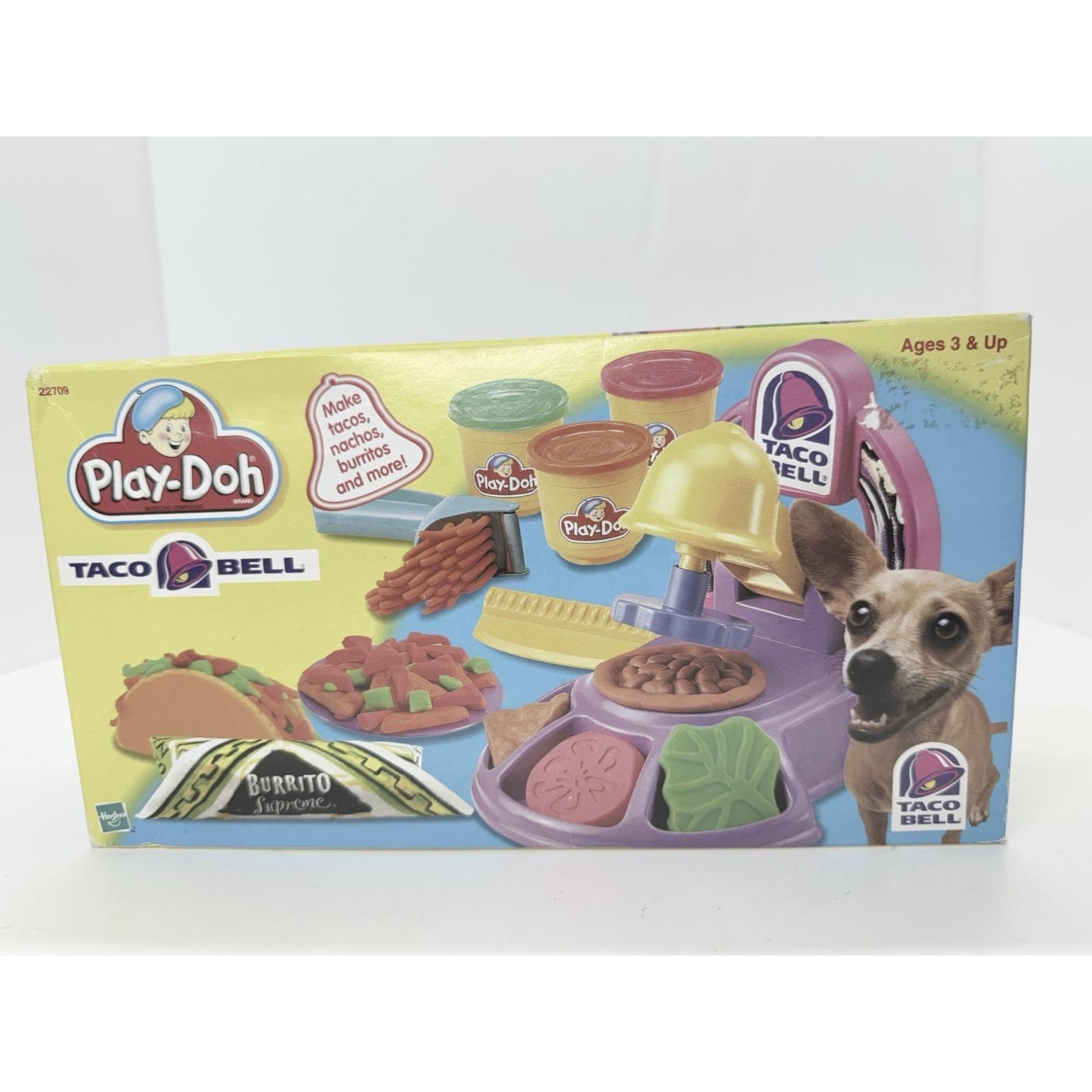 Vintage Play Doh Taco Bell Playset 2000 Sealed in Box #22709 Fast