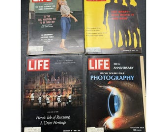Vintage Life Magazines From 1967, 1968, 1970 and 1972 - Etsy