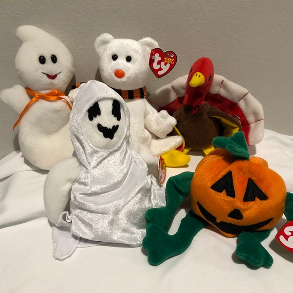 Ty Beanie Babies Choice of Halloween and Thanksgiving Beanie