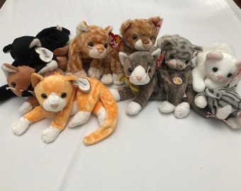 Groupe 2 chats au choix de Ty Beanie Babies