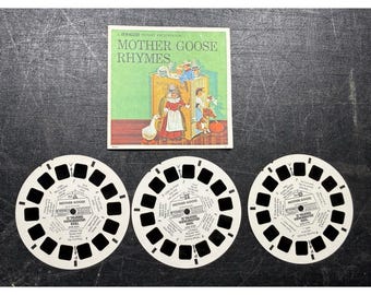 View-Master Canciones de Mamá Ganso 3 rollos B410 GAF 1960
