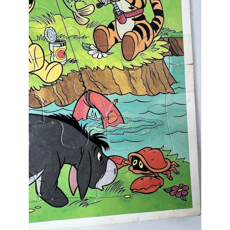 Vintage Golden Disney Winnie the Pooh and Friends Frame Tray Puzzle ...