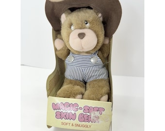 Peluche vintage Magic-Soft Skin peluche ours en peluche brun 20 cm (20 cm) dans une boîte