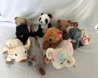 Ty Beanie Babies Elección de animales salvajes Grupo 2