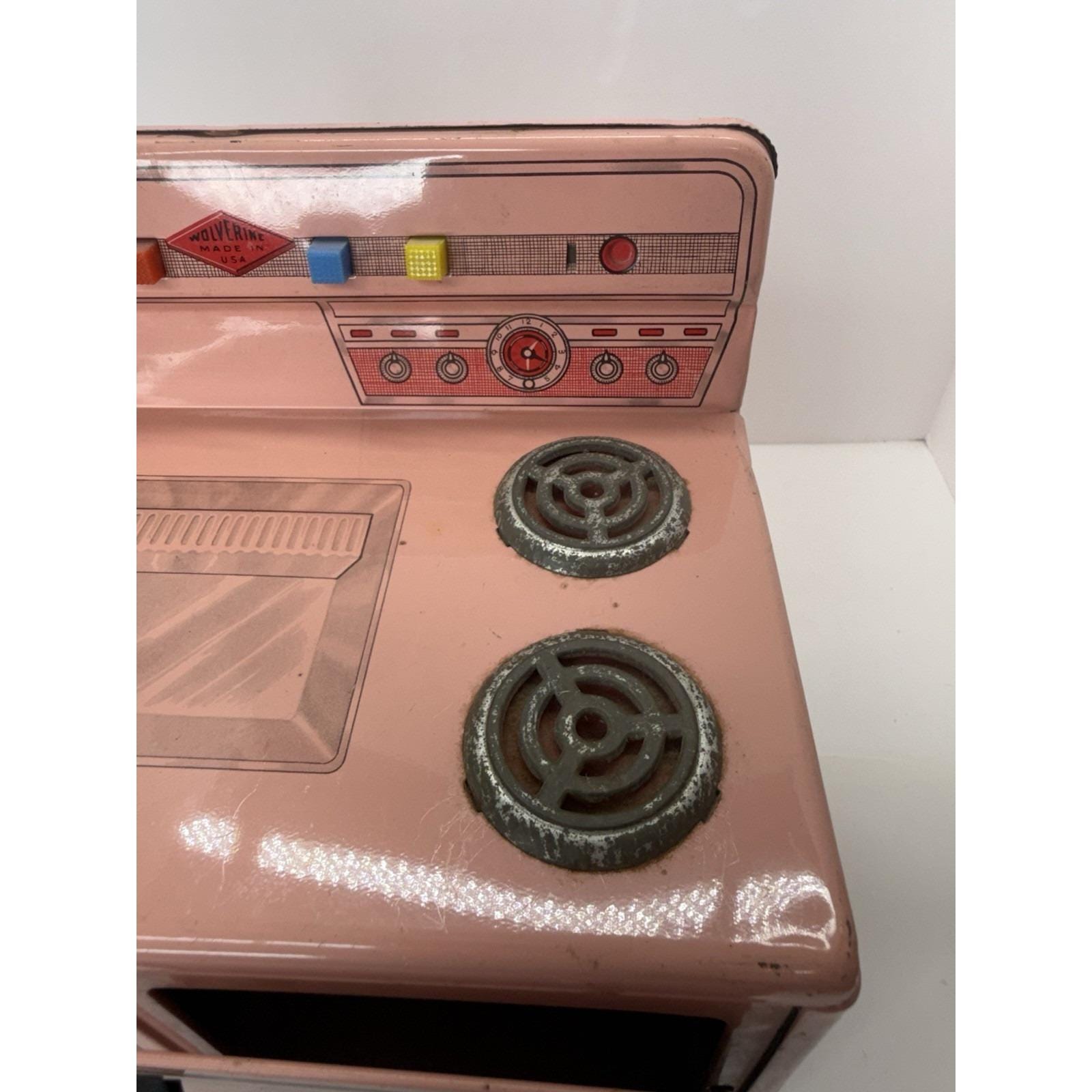 Vintage 1950s Wolverine Tin Litho Metal Pink Toy Kitchen Stove - Etsy