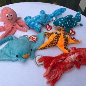Ty Beanie Babies Choice of Aquatic Life