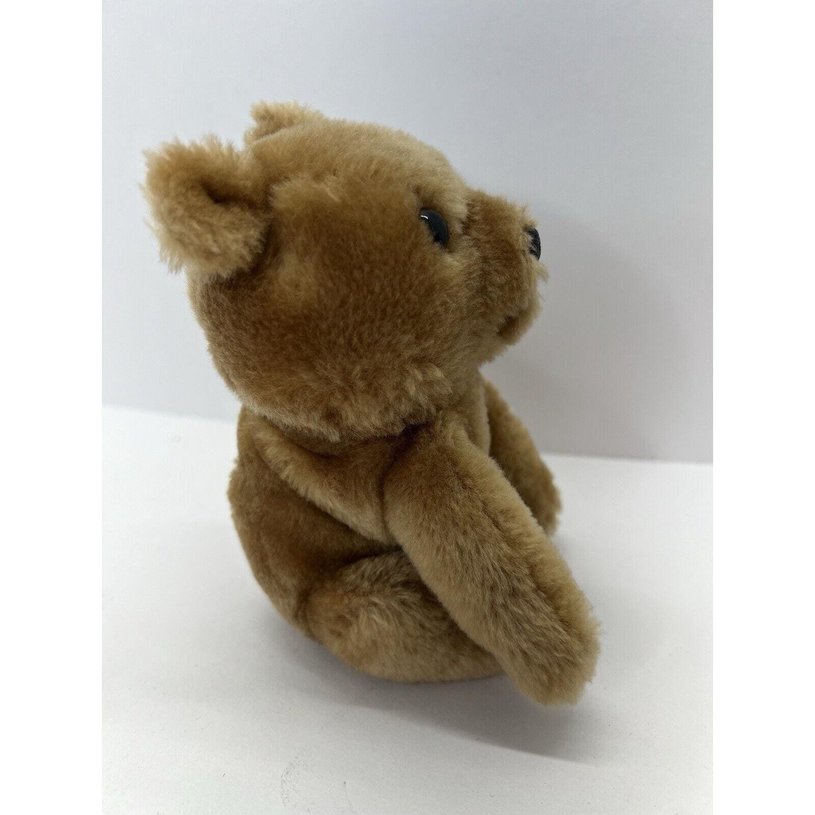 Dakin Vintage Brown Teddy Bear Plush 1980 Stuffed Animal Nutshells