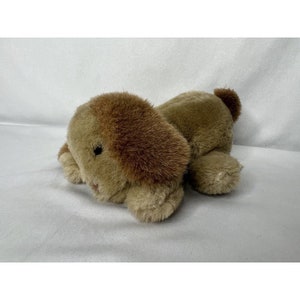 Vintage Applause Bravo Brown Puppy Dog Named Scotty Plush Stuffed Animal 7 Inch