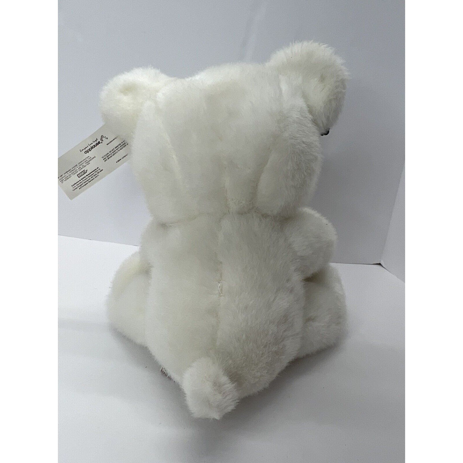 Vintage Applause 1987 Hershey Kiss White Teddy Bear 10