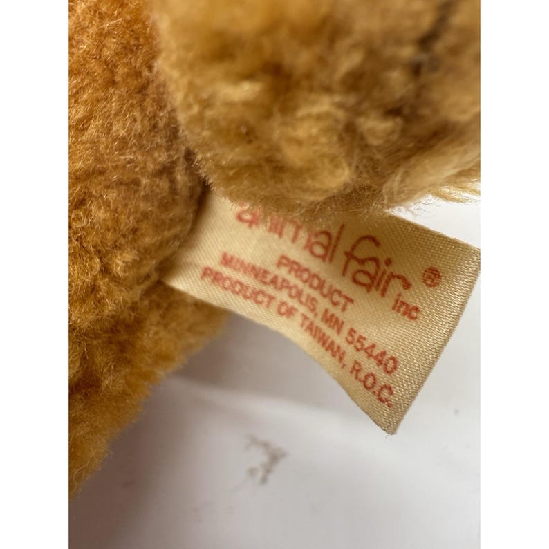Vintage Animal Fair Tan Brown Teddy Bear Plush 9" Stuffed Animal - Etsy