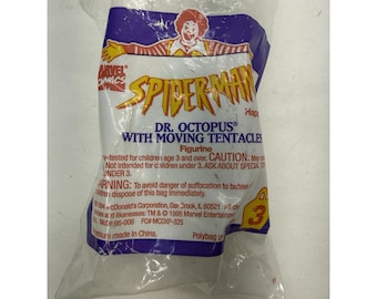 Vintage 1994 Spiderman #3 Dr. Octopus Moving Tentacles McDonald’s Happy Meal Toy