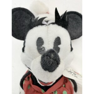 Vintage Disney Gund String Minnie Mouse 7" Plush Stuffed Animal Christmas image 2