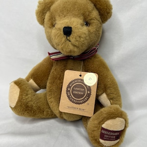 Boyds Bears Plush Limited Edition 20th Anniversary Matthew Bear Stuffed Animal.