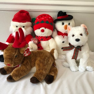Ty Beanie Buddies Choice Of Holiday Christmas Winter Plush