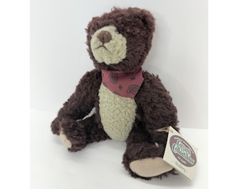 Vintage 1995 Teddy Bear Plush Stuffed Animal Mulberry Cottage Collectibles Ganz